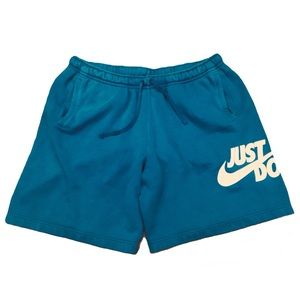 Nike Fleece Shorts Just Do It Teal XXL